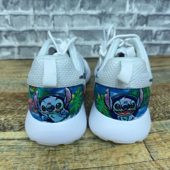 Nike Roshe One Triple White Lilo Stich Custom 511881-112 Mens Size 8 New - Picture 4 of 8
